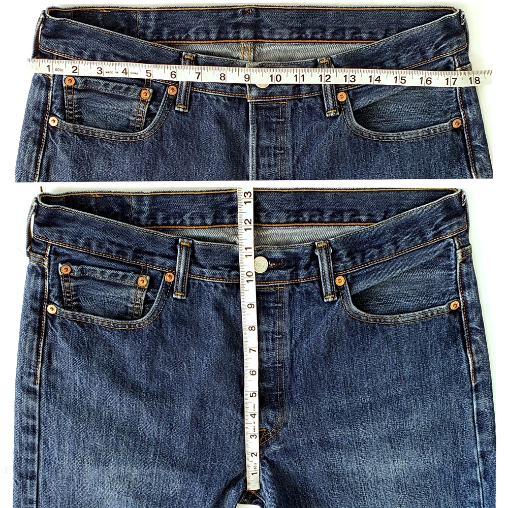 Levi's 501 jeans button fly high waist boyfriend - Picture 6 of 8